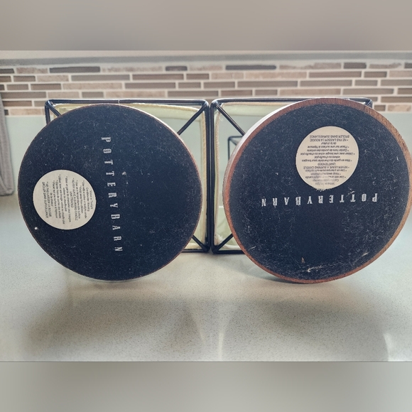 Pottery Barn Organdy Willow Lantern Metal Frame with Fabric Insert With Candle - Picture 3 of 7